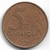 Brasil, 5 Centavos 2005 - Rotação de cunho - comprar online
