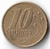 Brasil, 10 Centavos 2002 - Rotação de cunho - comprar online