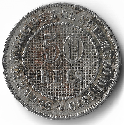 Brasil, 500 Réis - D. Pedro II, 1888