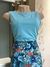 Body azul tiffany, tule lateral - loja online