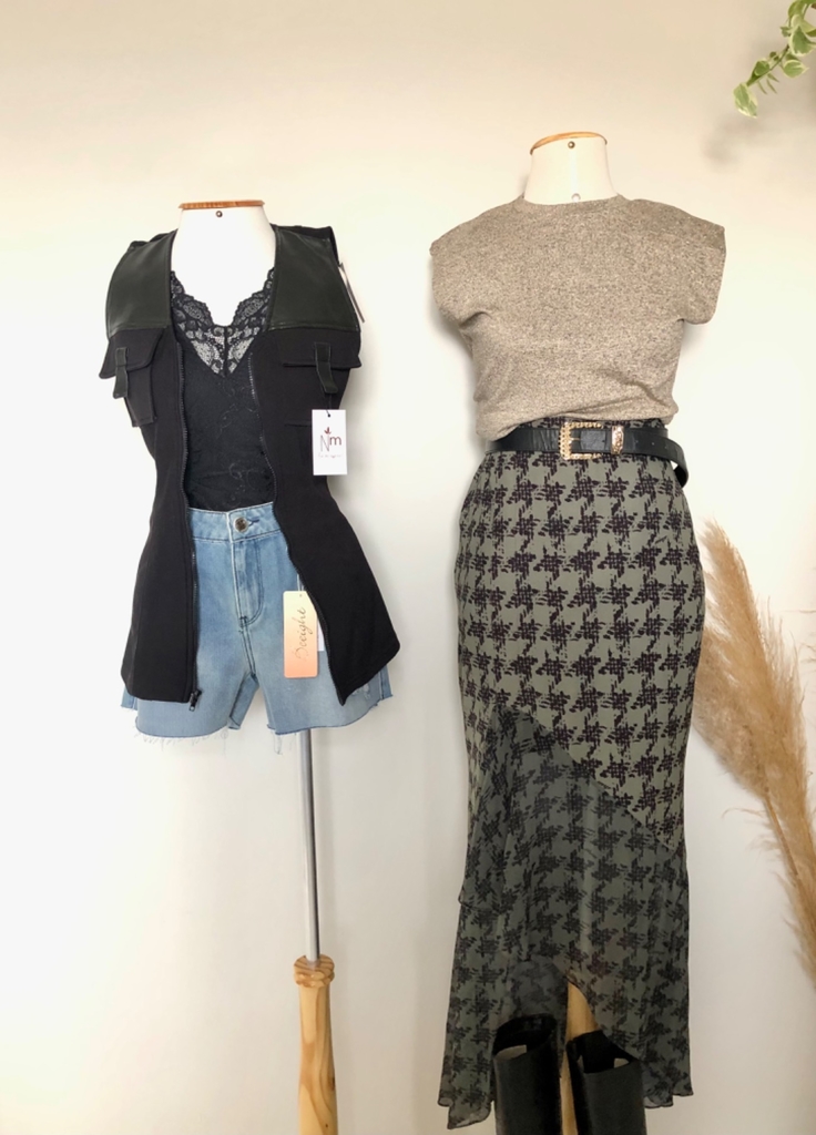 Calça saia mullet sale