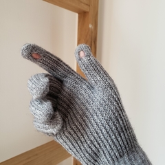 GUANTES TEJIDOS GRIS MELANGE (ER29603) - comprar online