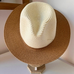 Sombrero Capelina natural Borde Beige (ER3735)