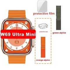 IWO W69 ULTRA Mini 45mm Tela 1.95" NFC BÚSSOLA GPS Tracking + BRINDES