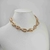 Choker búzios dourado cordão - comprar online