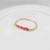 Bracelete 5 corações esmaltado Rosa neon ( Encaixe ) - comprar online