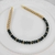 Tiara bolinhas e cristais com anéis de strass -Verde Escuro - comprar online