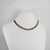 Colar choker cravejada zircônia grande quadrada - Ametista - comprar online