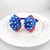 Tiara infantil com laço - Vermelho e azul com bolinhas branca - comprar online
