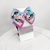 Conjunto infantil laço + kit de pulseiras - laço rosa e azul bebe com a jasmim