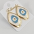 Brinco Olho grego geométrico esmaltado - comprar online