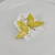 Brinco Borboleta papilio - 2 cores - Amarelo e pérola - comprar online