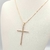 Colar crucifixo cravejado branco - comprar online