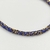 Tiara Cravejada strass Azul Royal com Dourado - comprar online