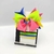 Conjunto infantil laço + kit de pulseiras - Flor Sorriso Colorido Neon - comprar online