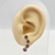 Brinco Ear cuff Circulos de strass