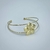 Bracelete vazado fino - Flor Jasmim - loja online
