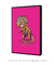 Quadro Decorativo Dino Tigre - Coor - Arte em Poster
