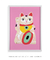 Quadro Decorativo Gato Lucky - Coor - Arte em Poster