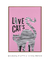 Quadro Decorativo Love Cat"s - Coor - Arte em Poster