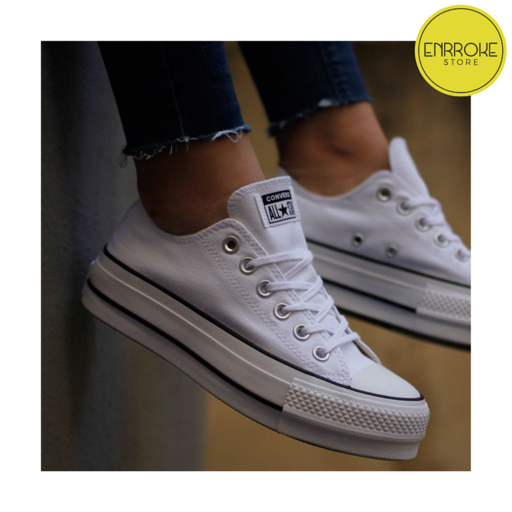 Zapatillas replica Converse Blanca (Plataforma)