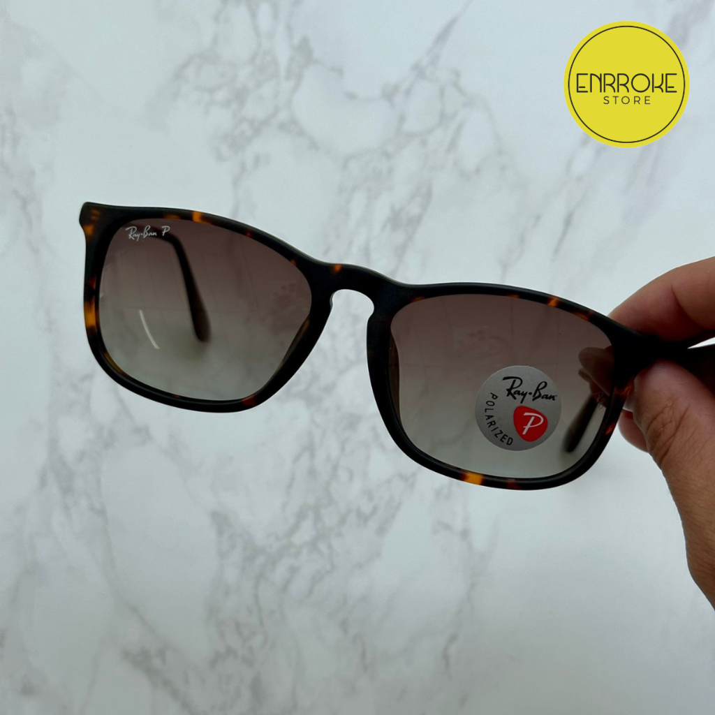Ray Ban Chris 4187 710 T5 Carey marron degrade polarizado