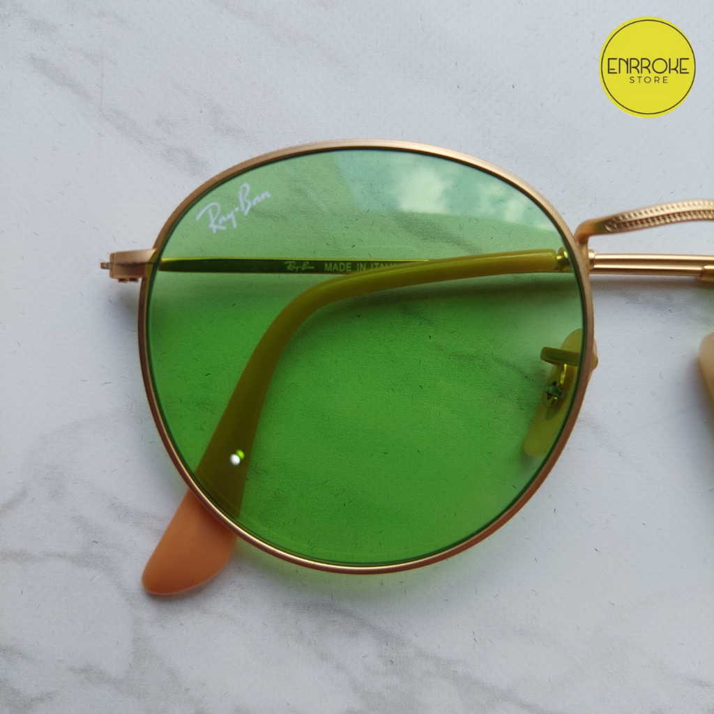 Ray Ban Round Metal Classic Evolve 3447 9064 4c Dorado verde fotocromatico