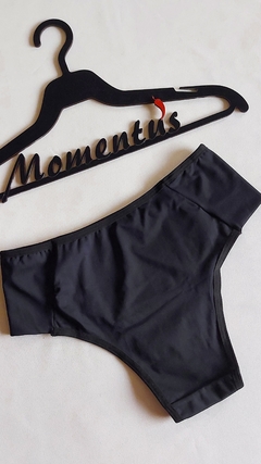 Calcinha Tanga Poliamida Preta. Ref. 1073 - Momentu´s lingeries