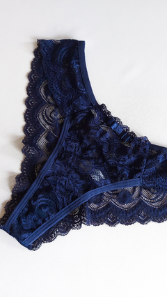 Lingerie Desejo Mini Corselet Azul. Ref. 1137 - comprar online