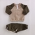 PACK DE BUZO Y BABUCHA BEIGE Y VERDE MILITAR - comprar online