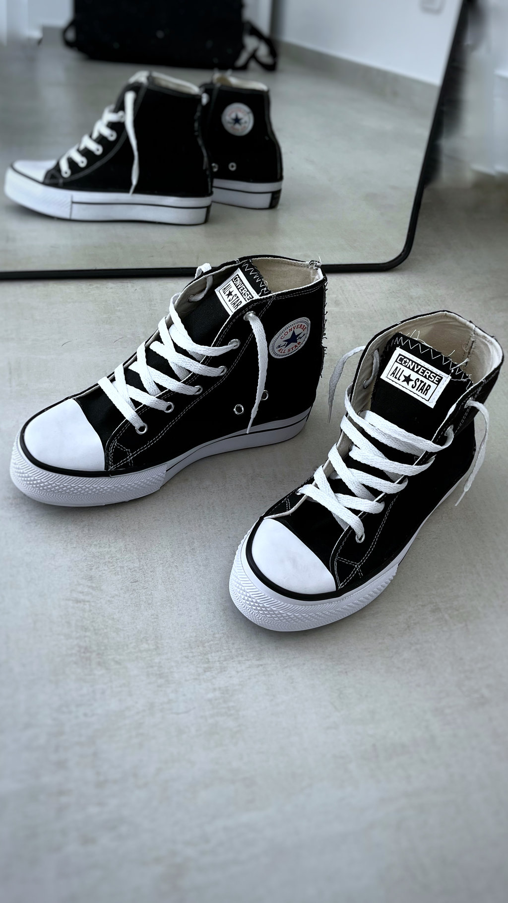 Zapatillas SK Conv. Plataforma Negra TUSNICKERS