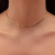 CHOKER MALHA CHAPA DOURADO