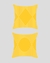 2 Capas de Almofadas Geométrico Amarelo