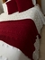 Peseira Decorativa Tricot Luana Vermelho Bordô Queen 230x60 na internet