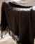 Manta Decorativa Tricot Greta Marrom Escuro - comprar online