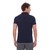 Camisa Polo Hugo Deleon Piquet Bolso Azul Marinho - comprar online