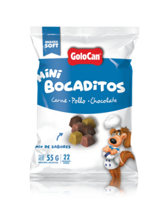 Mini Bocaditos Golocan 55gr Carne - Pollo - Chocolate