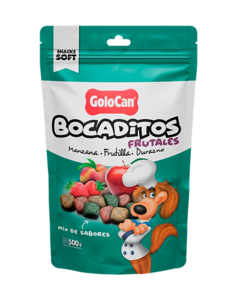 Bocaditos Golocan 500gr Frutal Manzana - Frutilla - Durazno