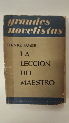 La lección del maestro - Henry James