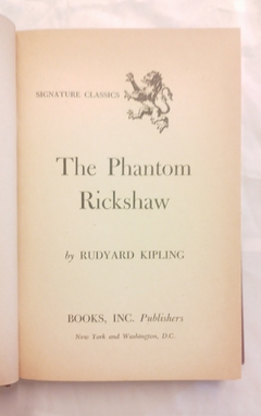 The phantom Rickshaw - Rudyard Kipling