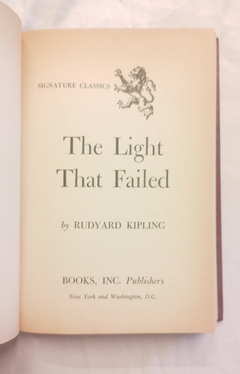 The light that failed - Rudyard Kipling