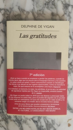 Las gratitudes - Delphine de Vigan