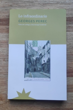 Lo infraordinario - Georges Perec