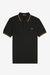 Polo Fred Perry M3600 Talla S / Black / Shaded Stone