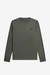 T-Shirt Long Sleeve Fred Perry® Contrast Tape Field Green Talla L