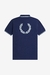 Polo Fred Perry® Graphic Laurel French Navy X White Talla M - comprar online