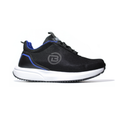 ZAPATILLAS DE HOMBRE URBANAS CÓMODAS ART. 018 NEGRO/AZUL - comprar online