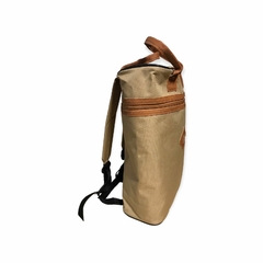 mochila matera epecuen de cordura con detalles en ecocuero