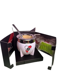 mate pampa River Plate XL termico con bombilla y packaging -