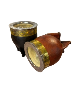 Imperial de calabaza con guarda cincelada en bronce y virola de acero cincelada - comprar online